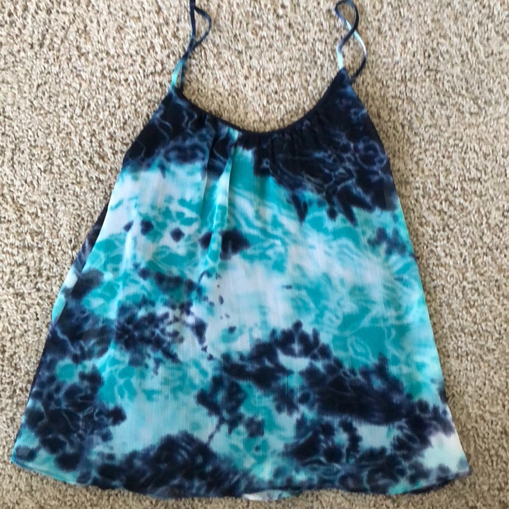 Blue and aqua tank top